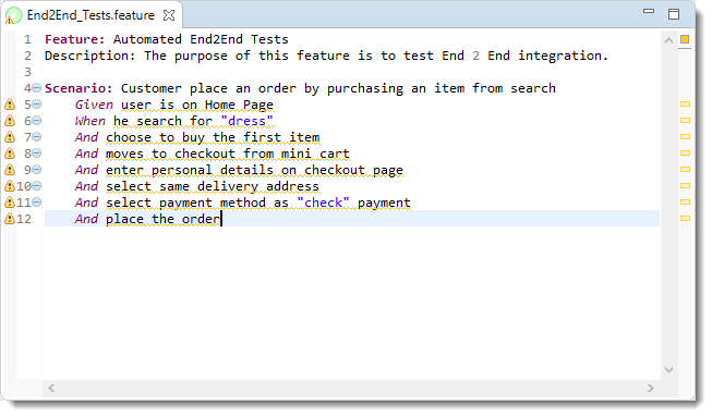 Convert Test to Cucumber 5