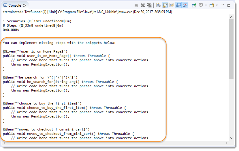 Convert Test to Cucumber 5