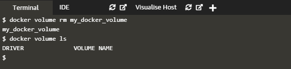 volume rm command