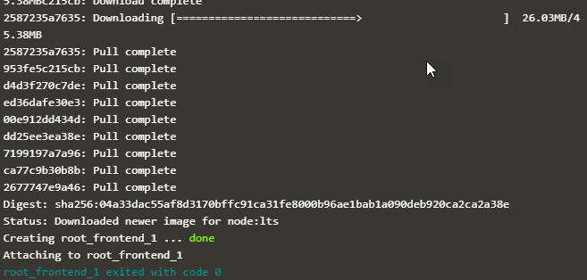 Using Dat Volume with Docker Compose