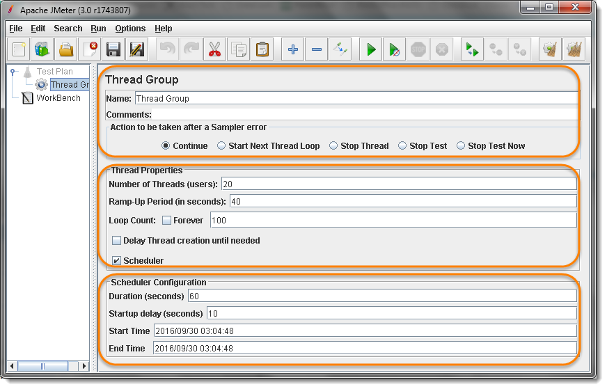Thread Group in JMeter Test Plan