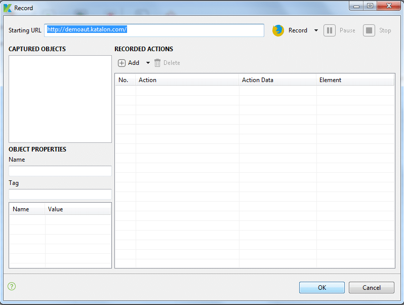Provide the URL of application under test