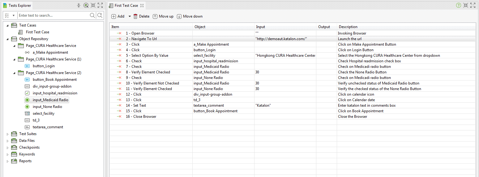 Handle Radio Button