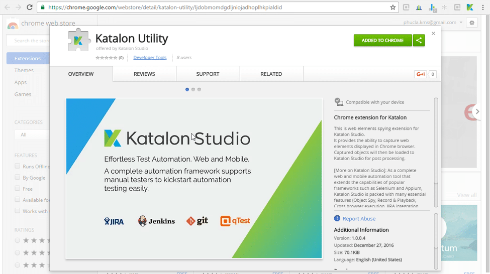 Katalon Studio Utility