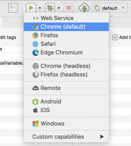 Katalon Web Recorder Execute a test case